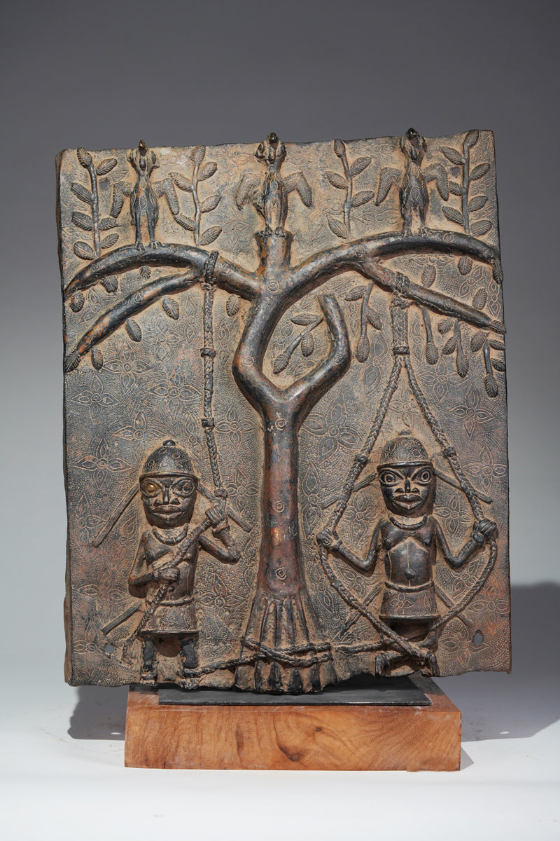 A Benin Relief Panel with Acrobats