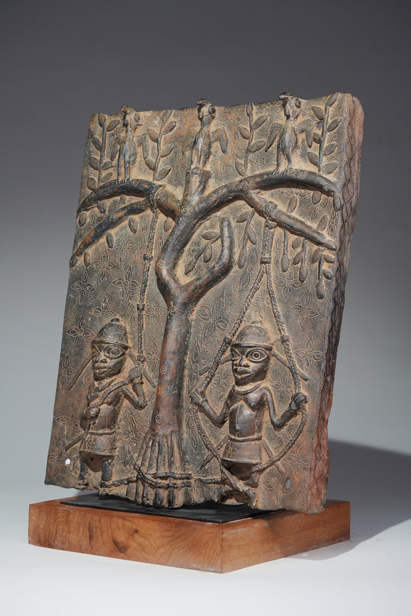 A Benin Relief Panel with Acrobats