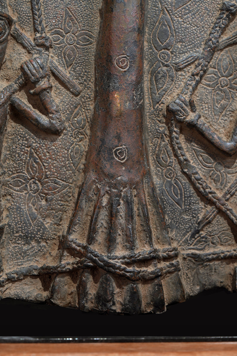 A Benin Relief Panel with Acrobats