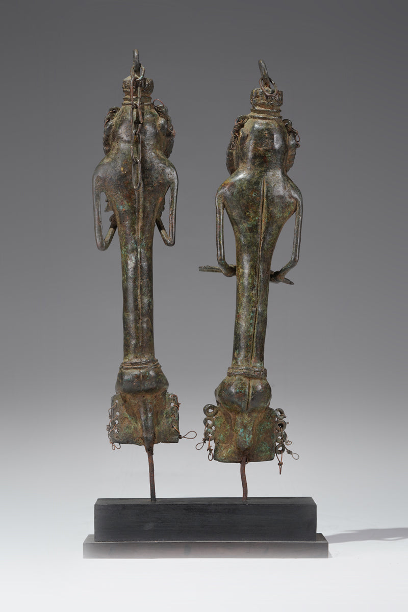 A paired set of Ogboni shrine figures
