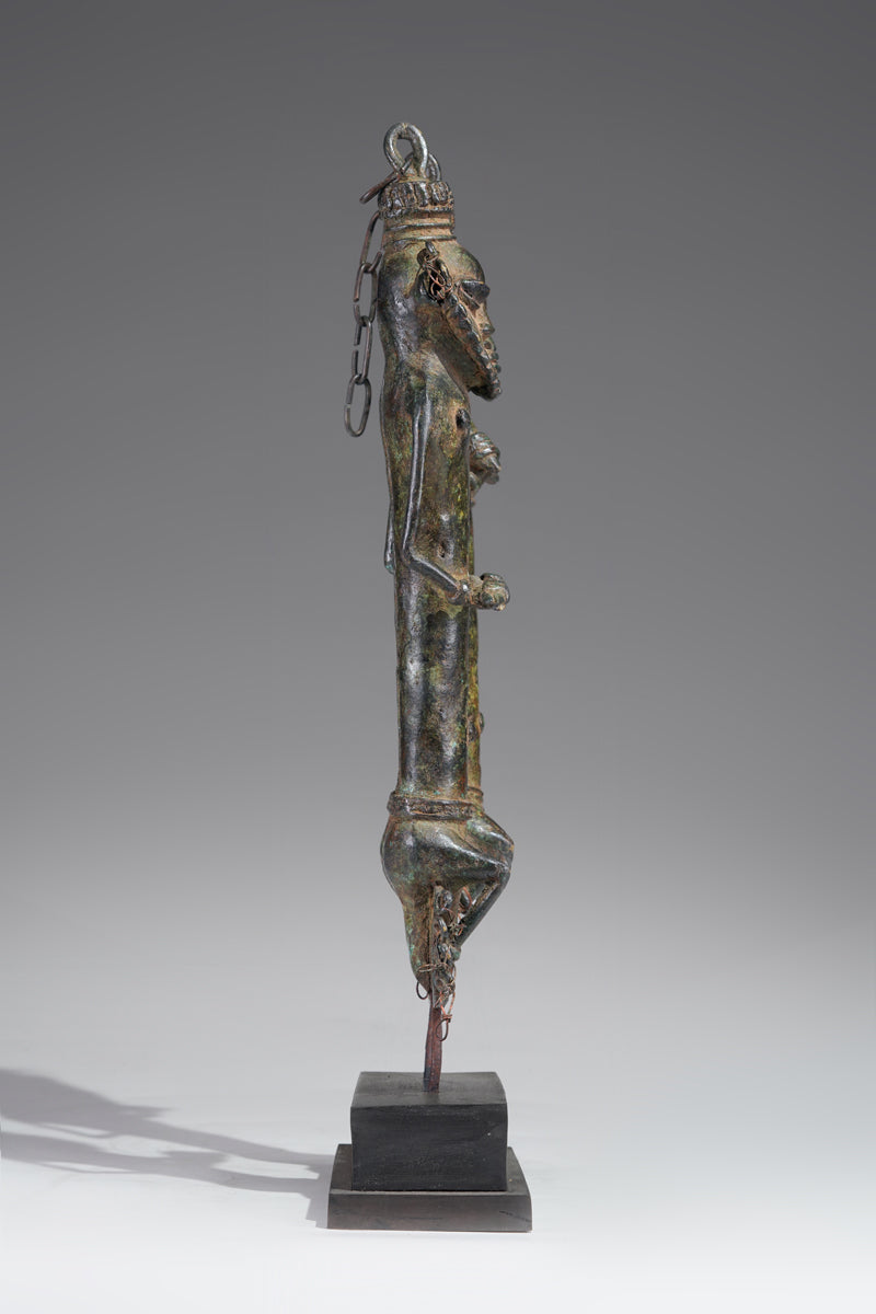 A paired set of Ogboni shrine figures