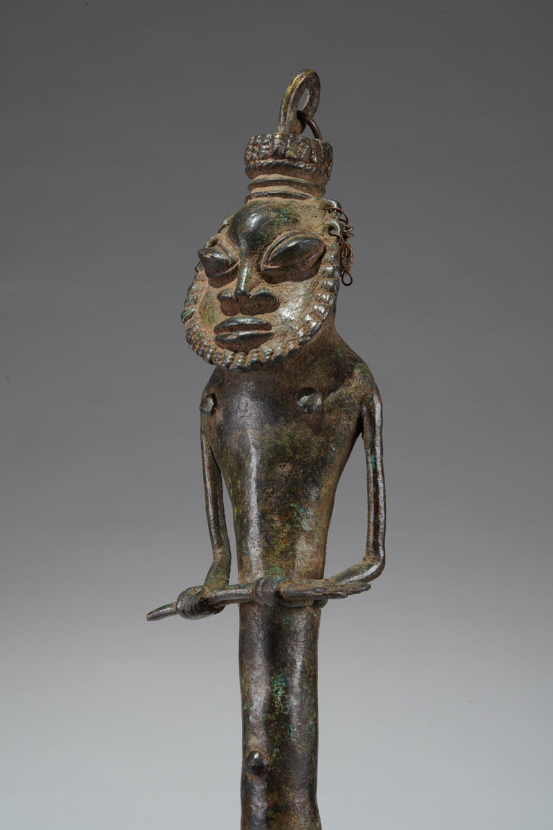A paired set of Ogboni shrine figures