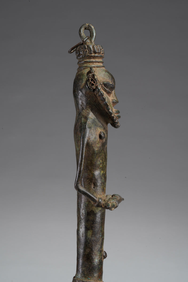 A paired set of Ogboni shrine figures