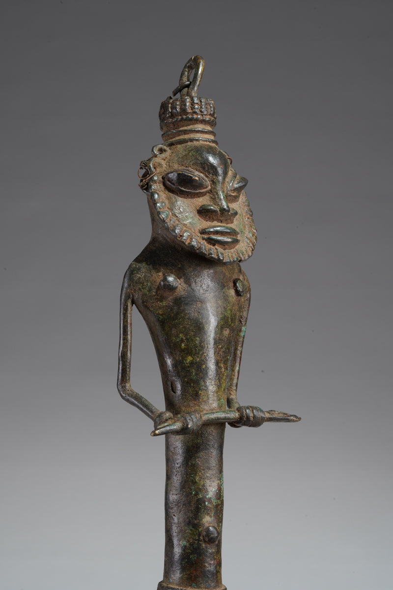 A paired set of Ogboni shrine figures