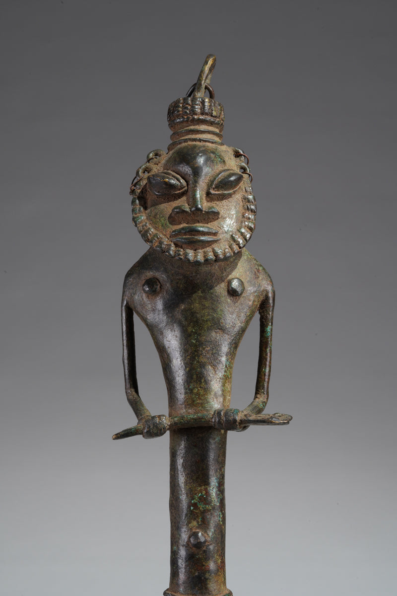 A paired set of Ogboni shrine figures