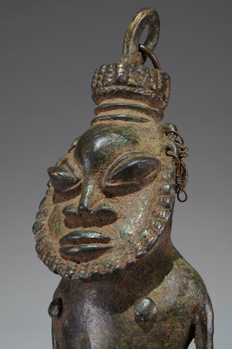 A paired set of Ogboni shrine figures