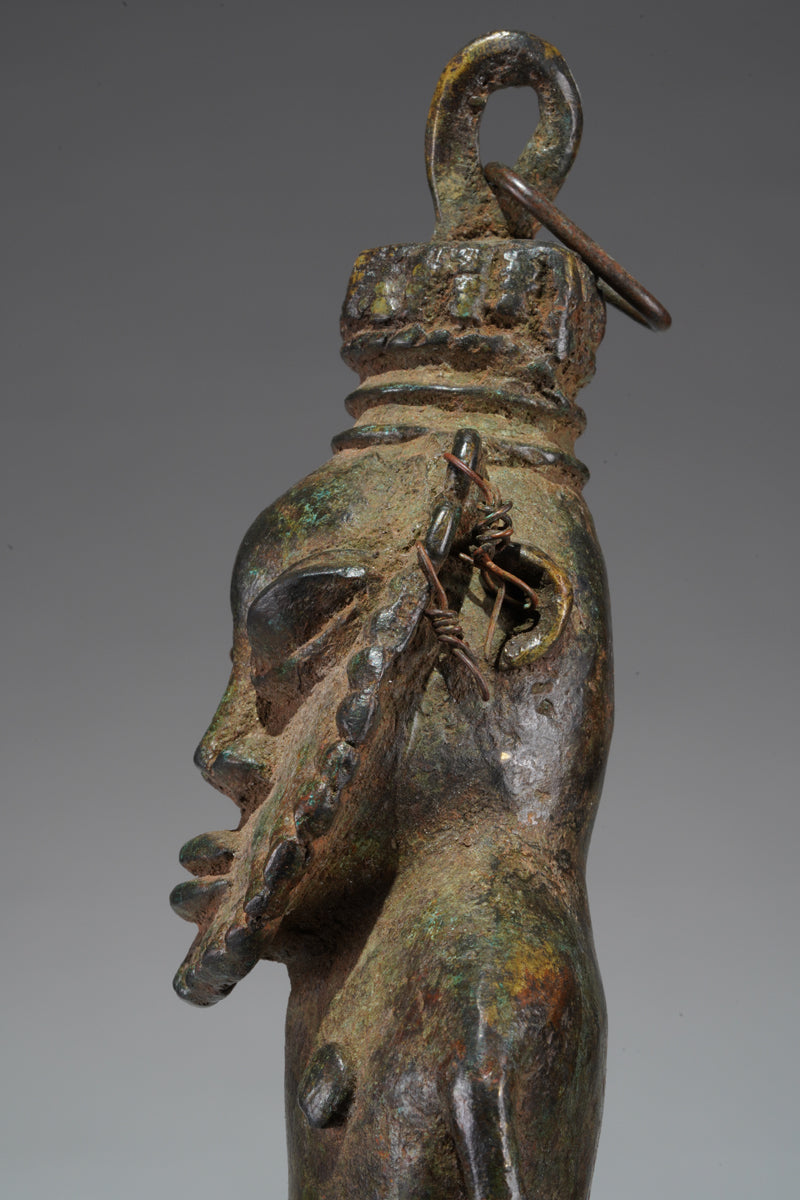 A paired set of Ogboni shrine figures