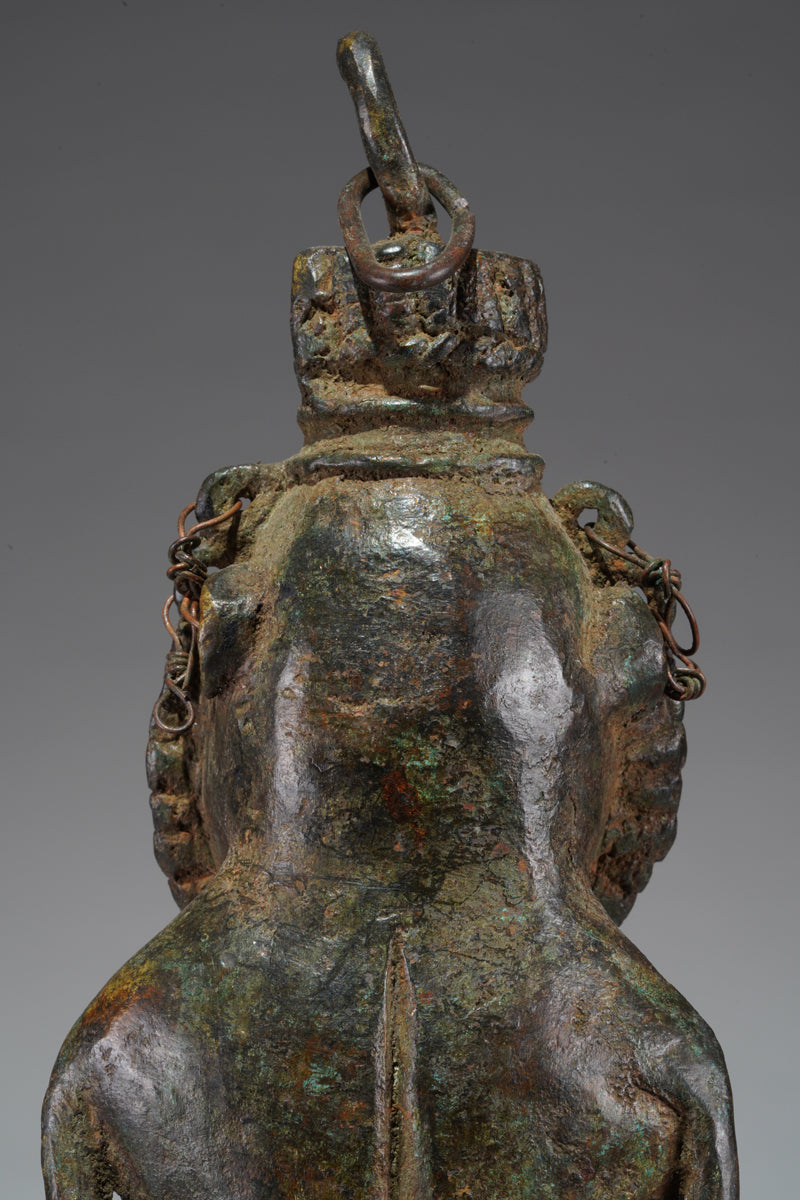 A paired set of Ogboni shrine figures