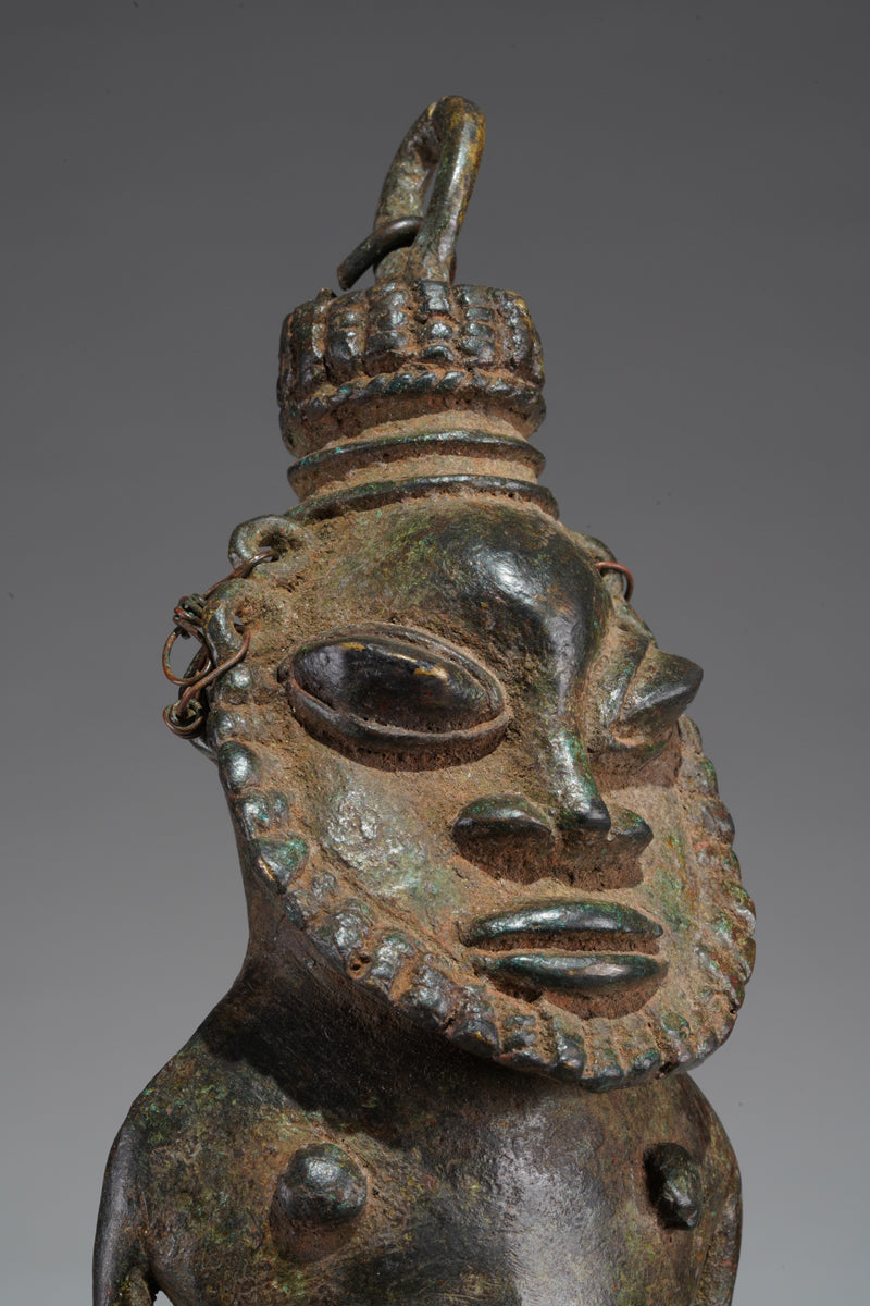 A paired set of Ogboni shrine figures