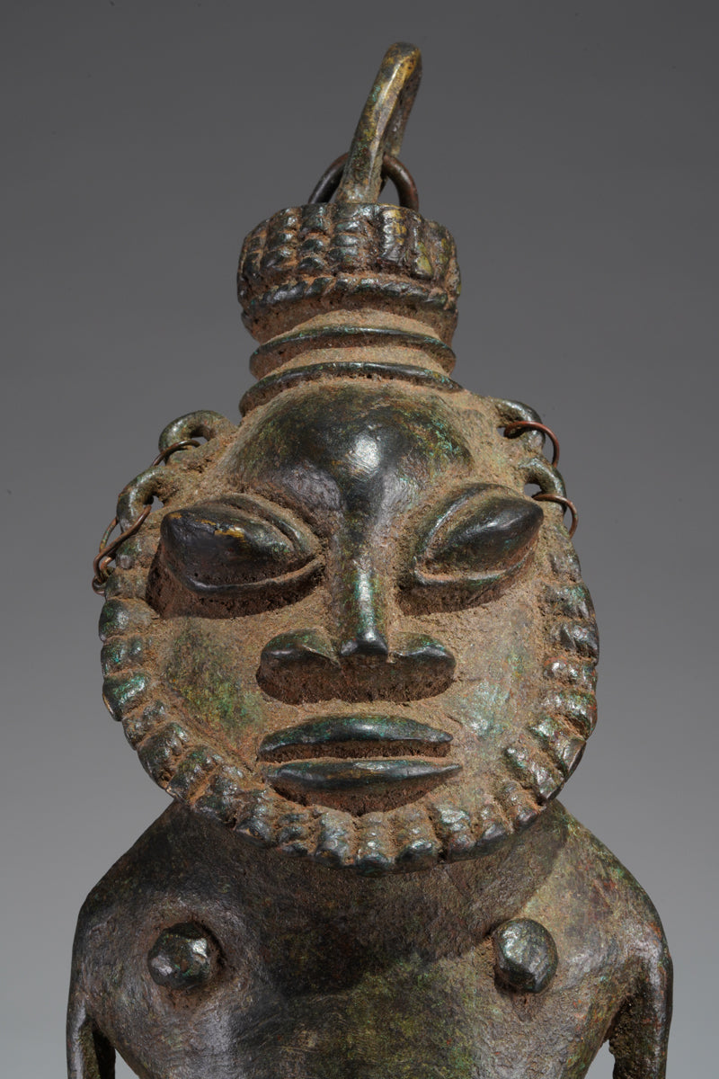 A paired set of Ogboni shrine figures