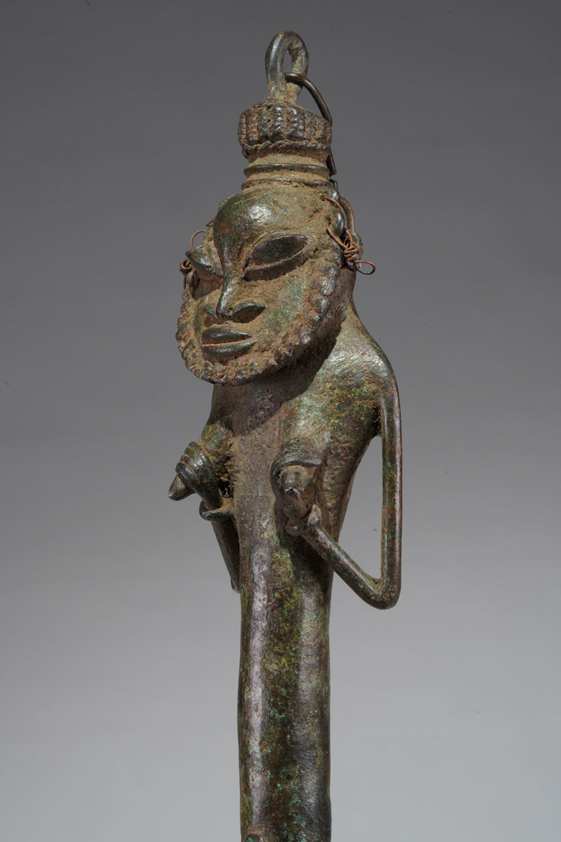 A paired set of Ogboni shrine figures