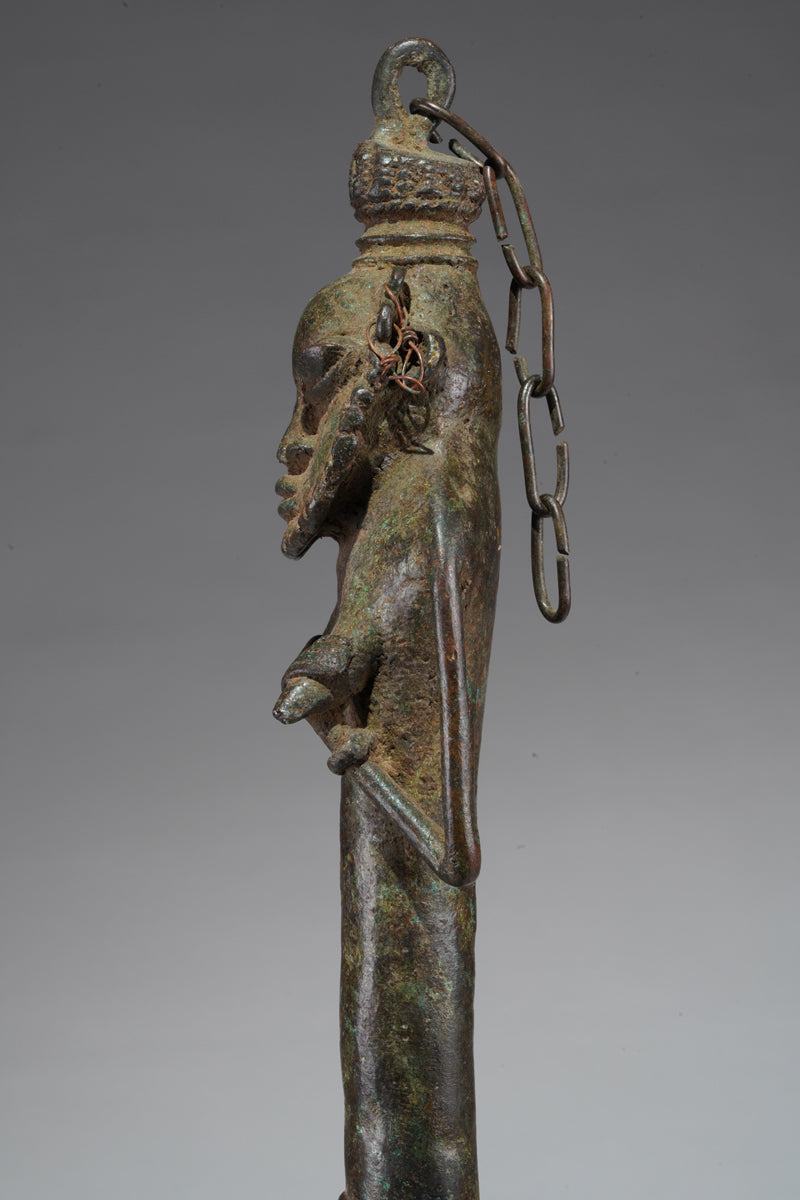A paired set of Ogboni shrine figures
