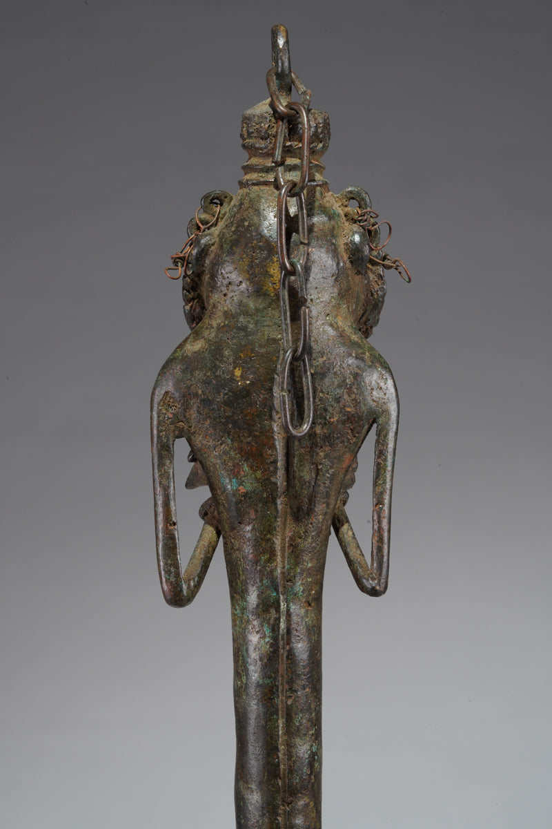 A paired set of Ogboni shrine figures