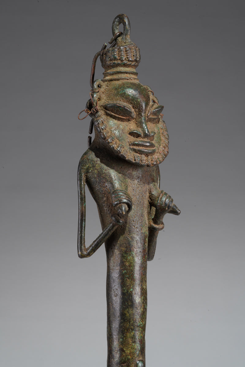 A paired set of Ogboni shrine figures