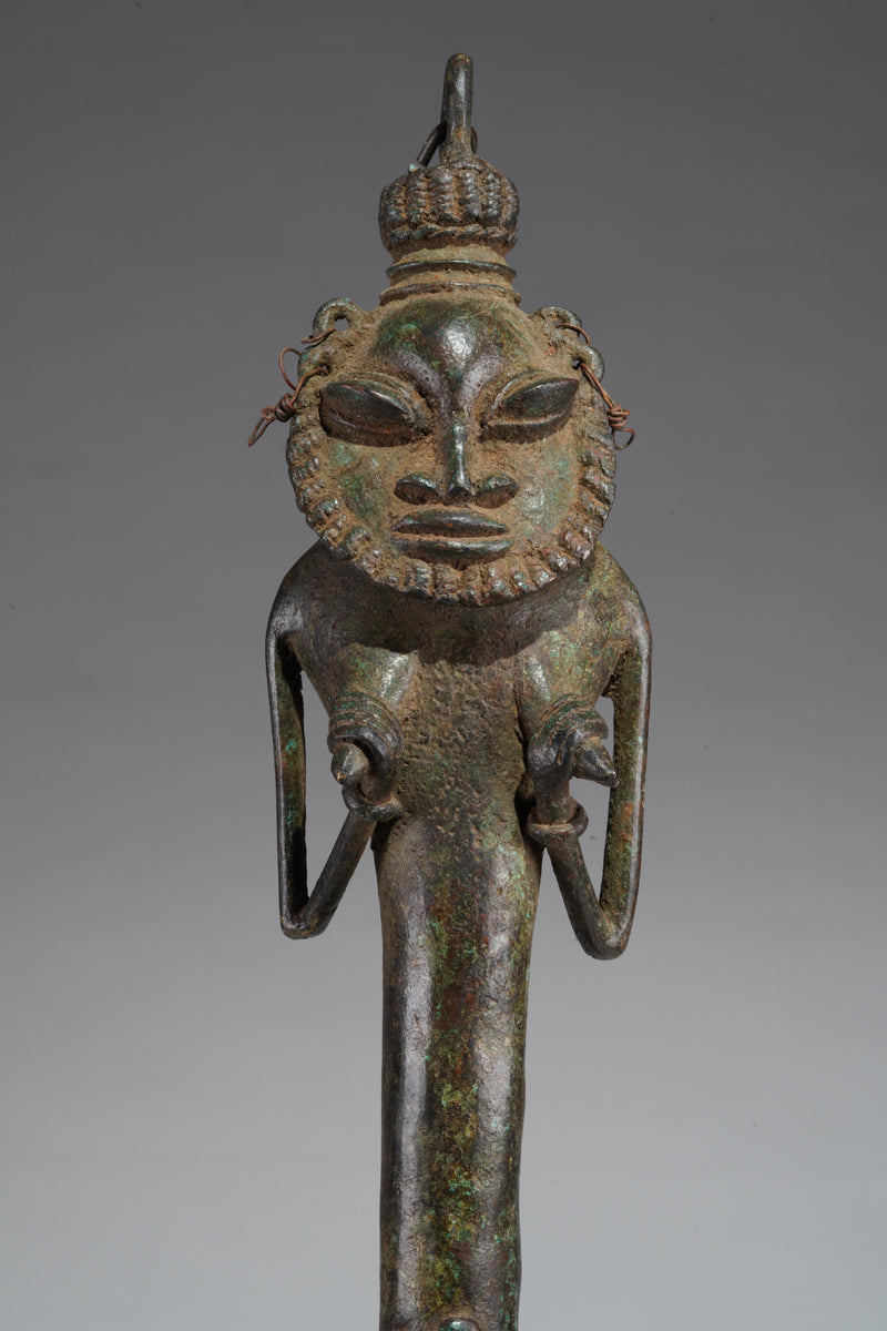 A paired set of Ogboni shrine figures