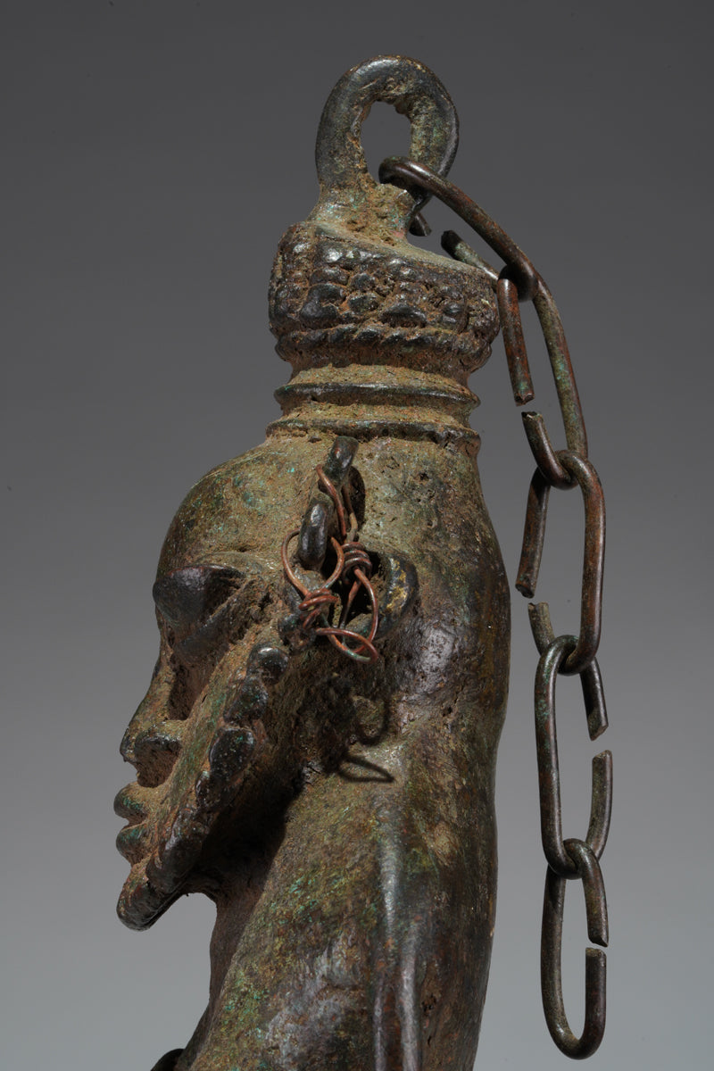 A paired set of Ogboni shrine figures