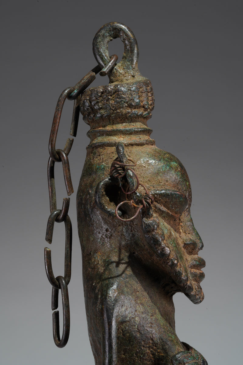 A paired set of Ogboni shrine figures