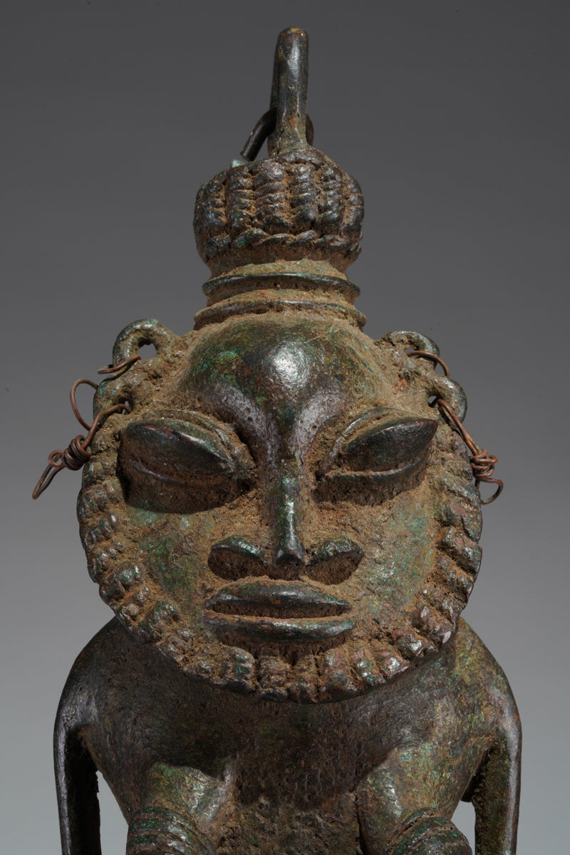 A paired set of Ogboni shrine figures