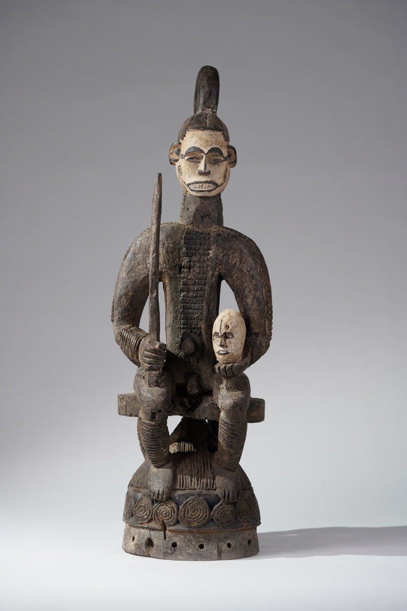An Igbo helmet mask