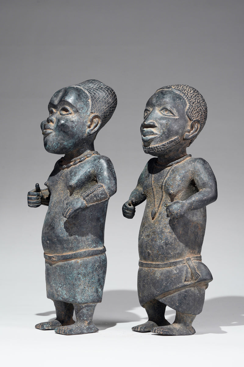 Two Esieku Figures