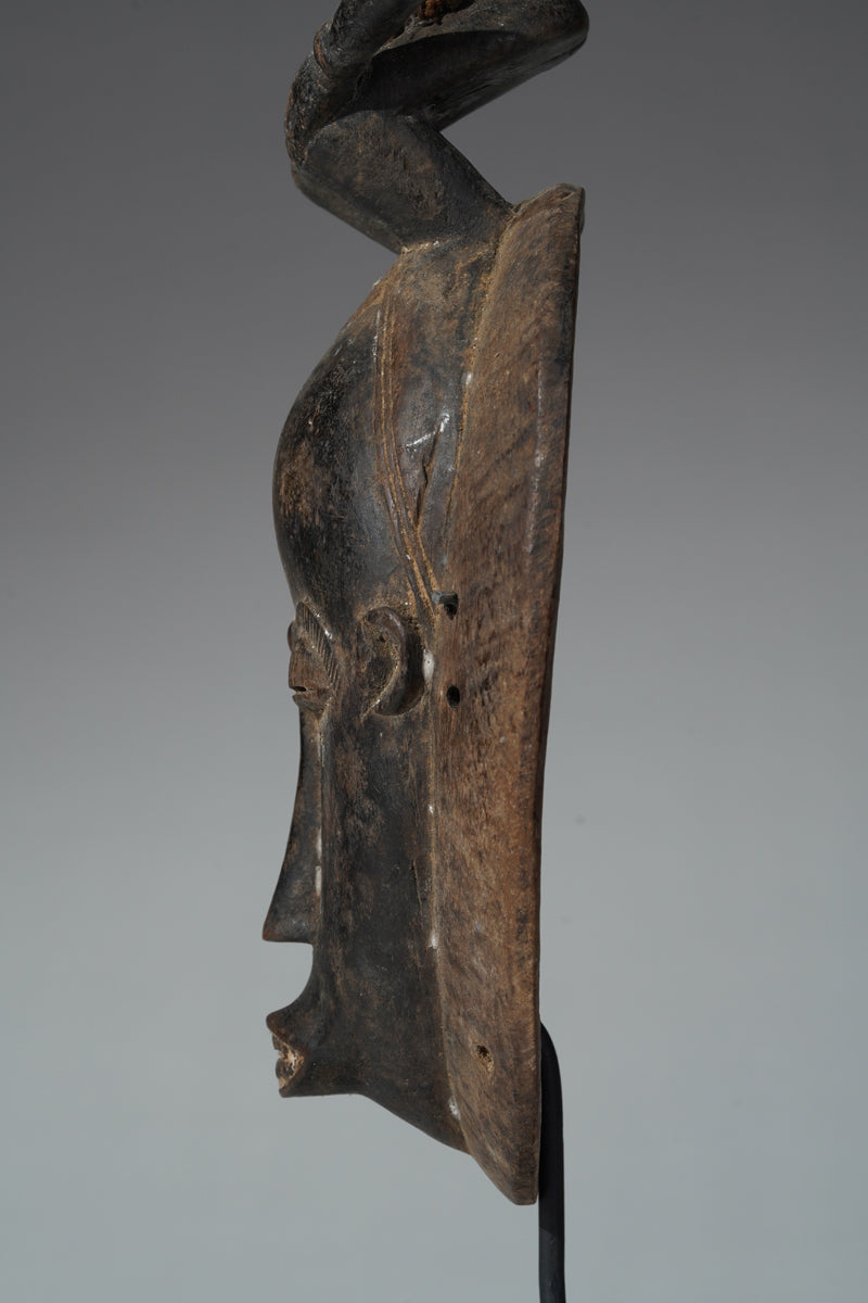 This mask belongs to the cultural context of the Baule