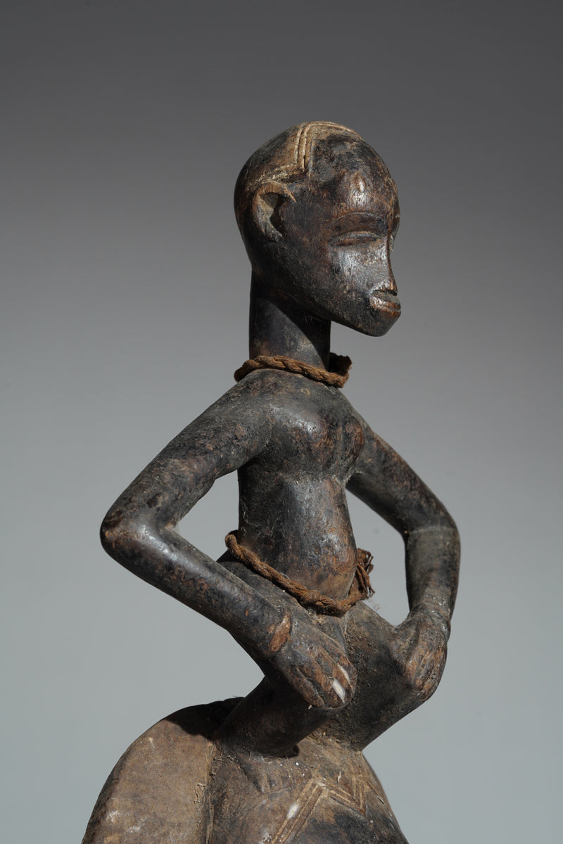 This mask belongs to the cultural context of the Baule