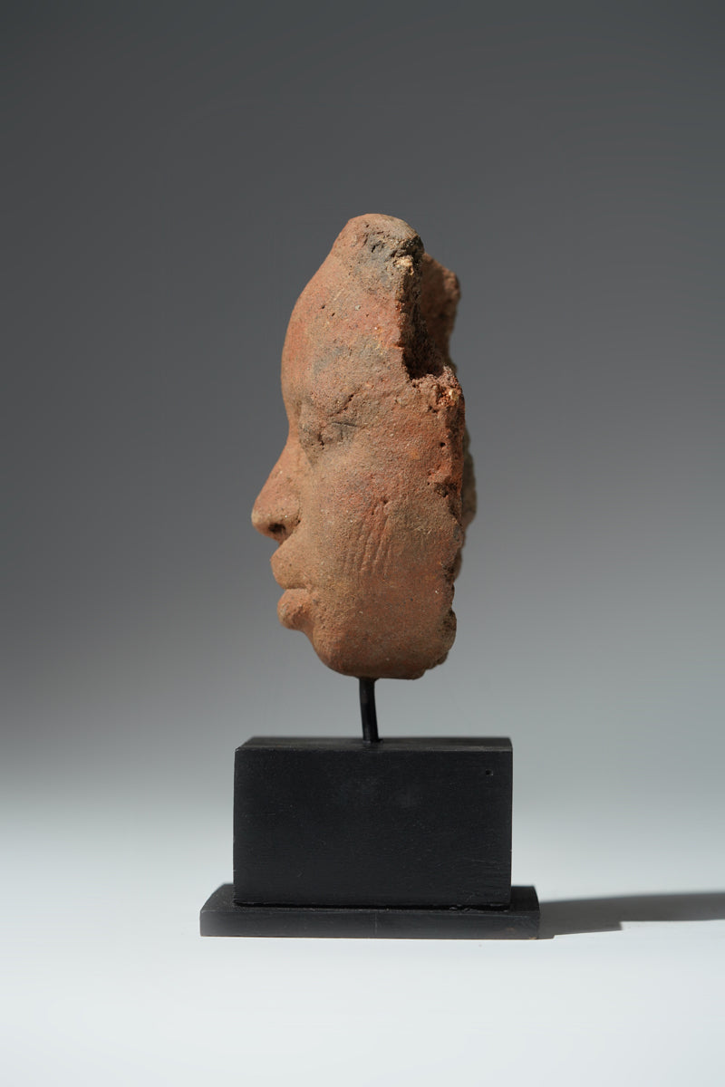 The fragment of a terracotta head from Ife