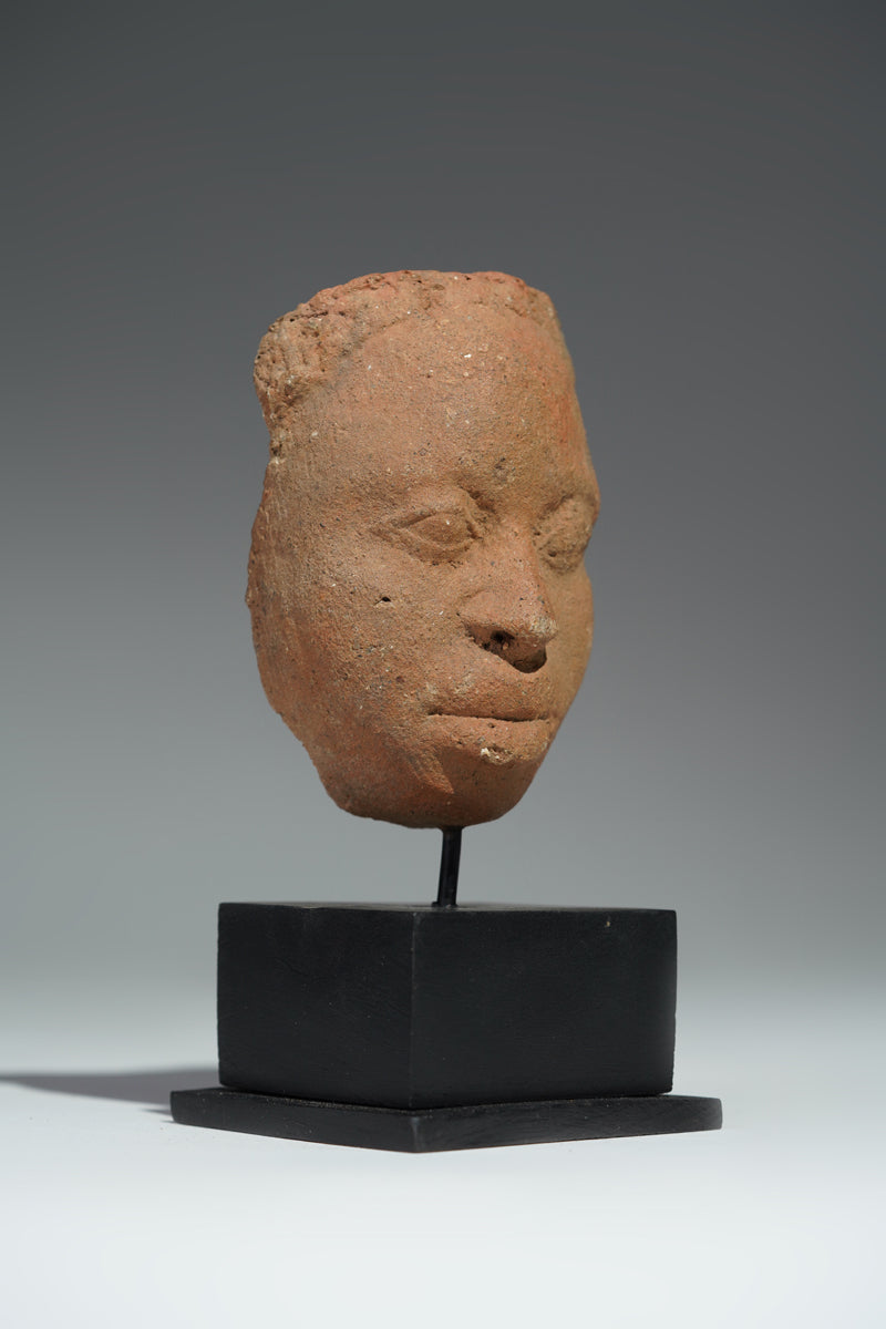 The fragment of a terracotta head from Ife