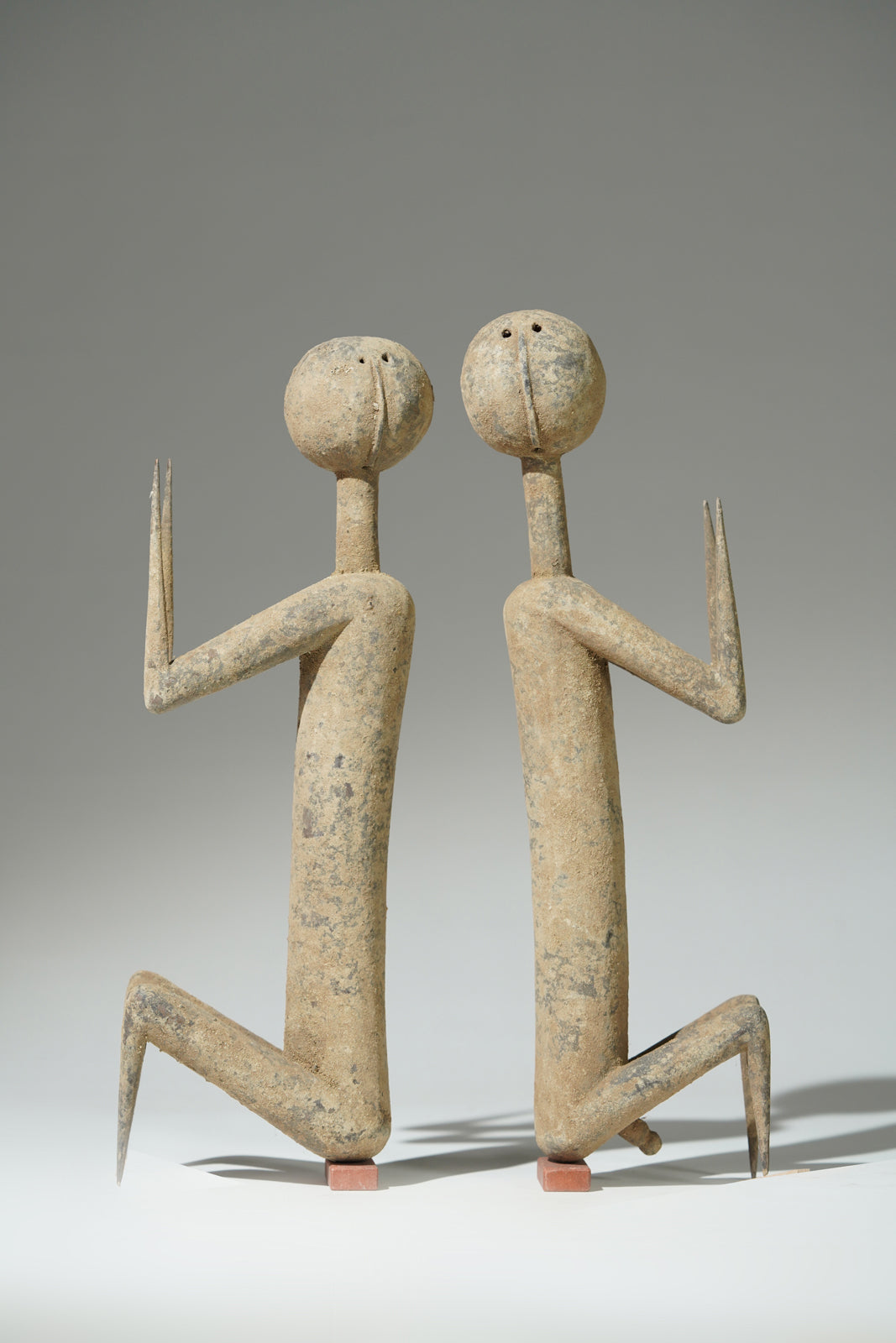 This remarkable pair of Prampram figures
