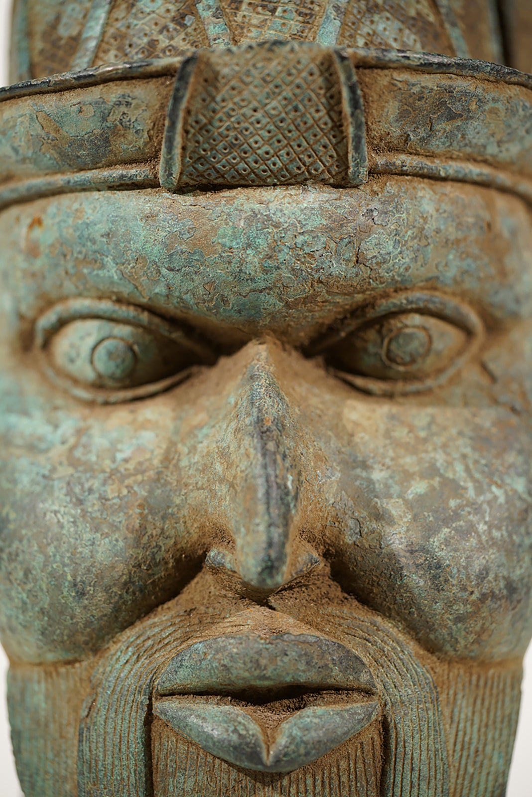 A Benin Bronze Head of a Portuguese