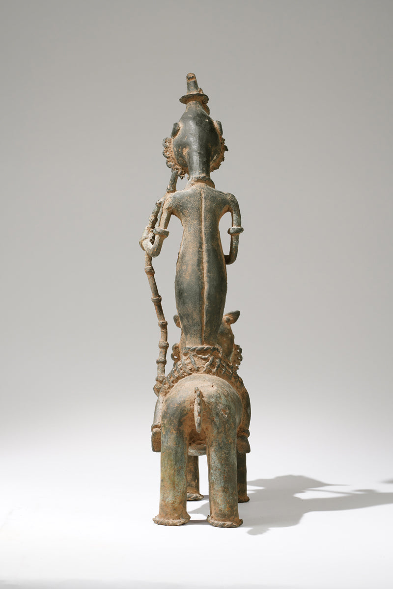 An Ogboni bronze in shape of a horserider