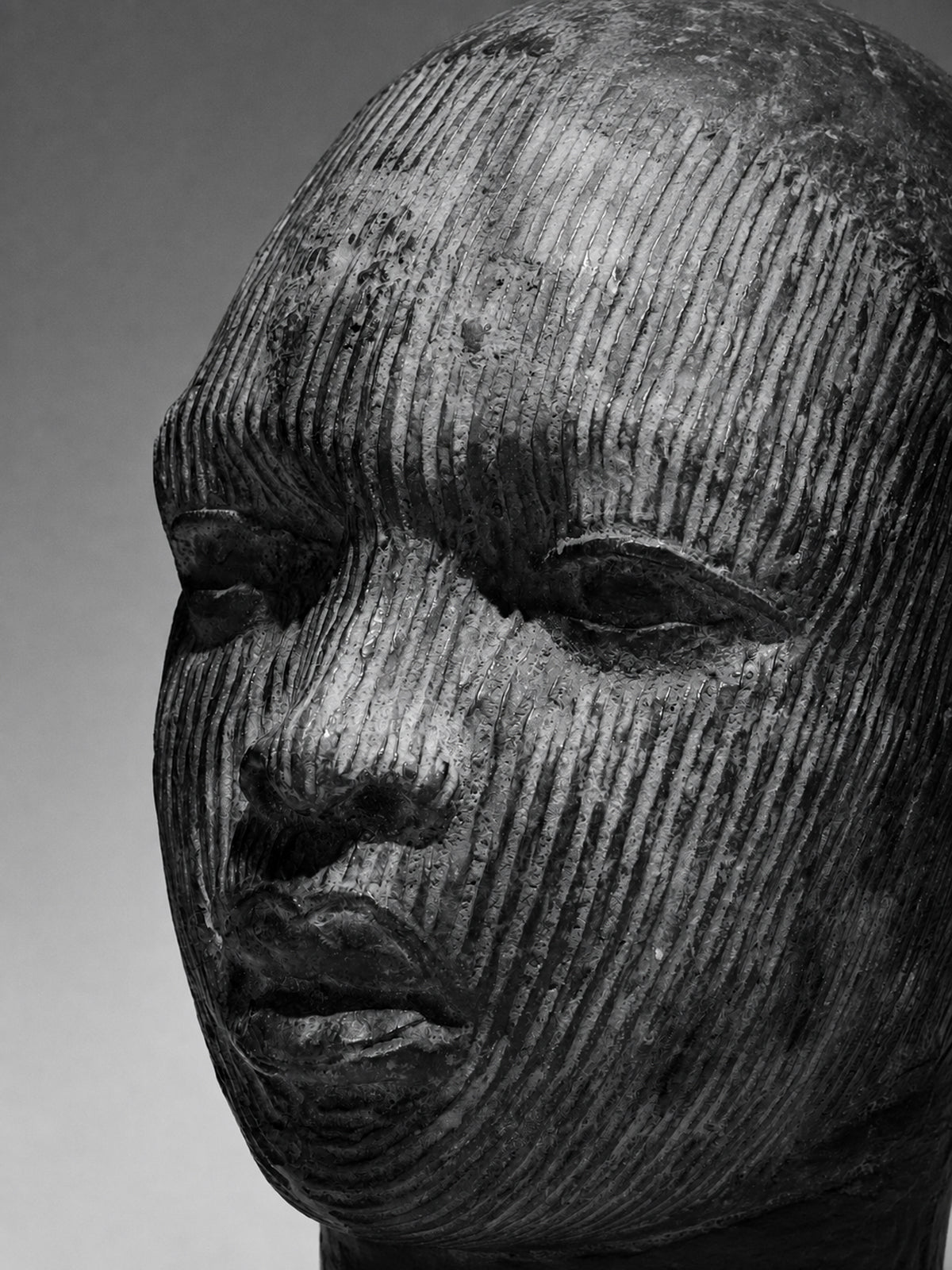 A Bronze head