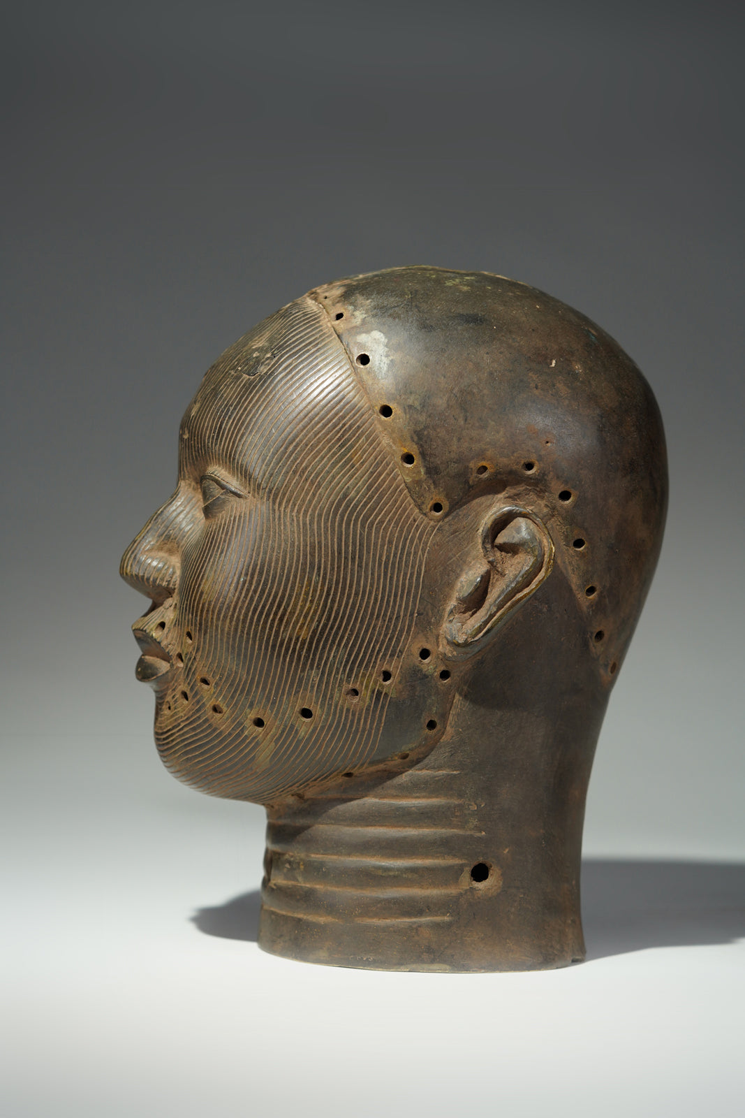 A Bronze head Oba