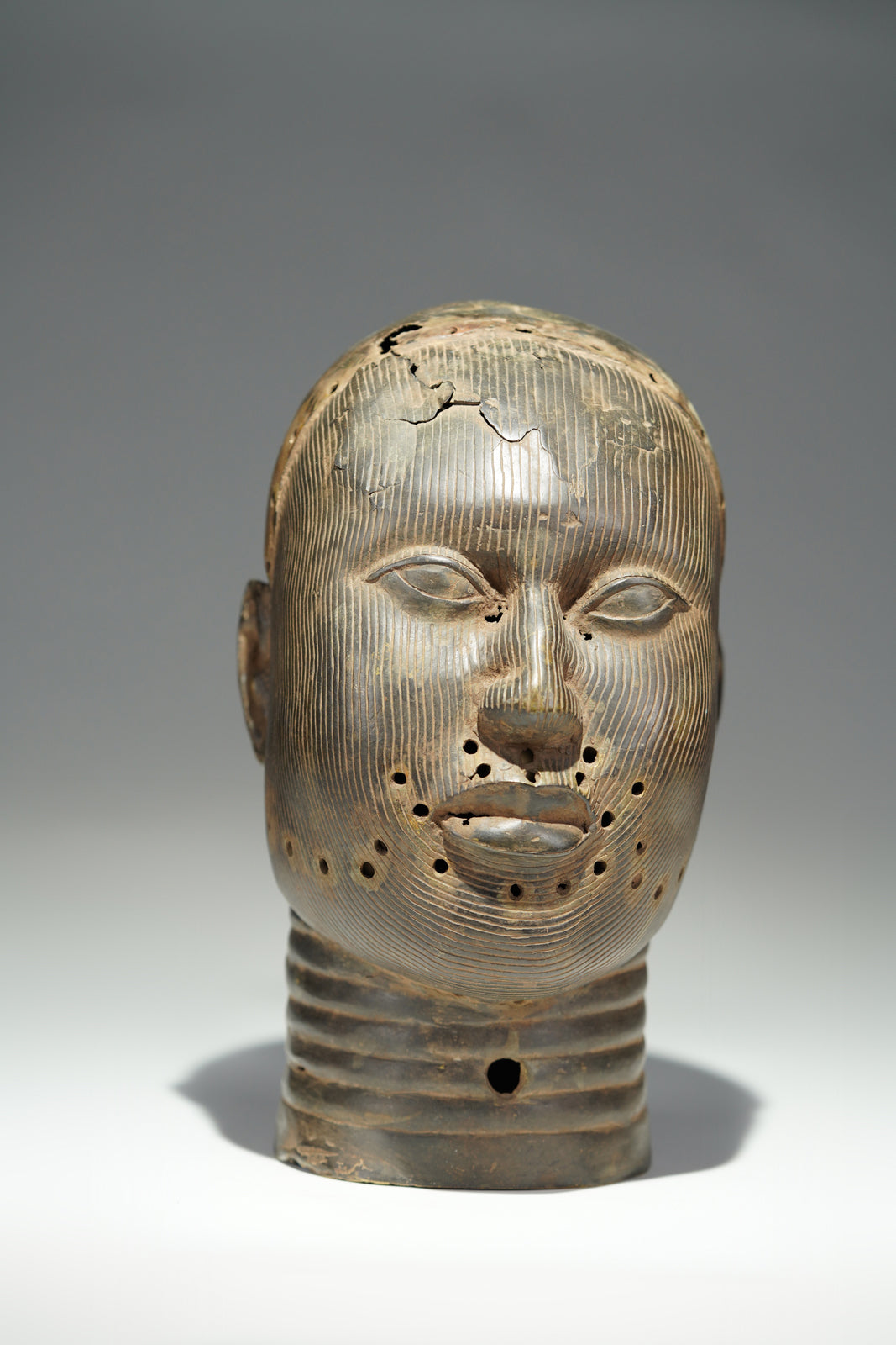 A Bronze head Oba