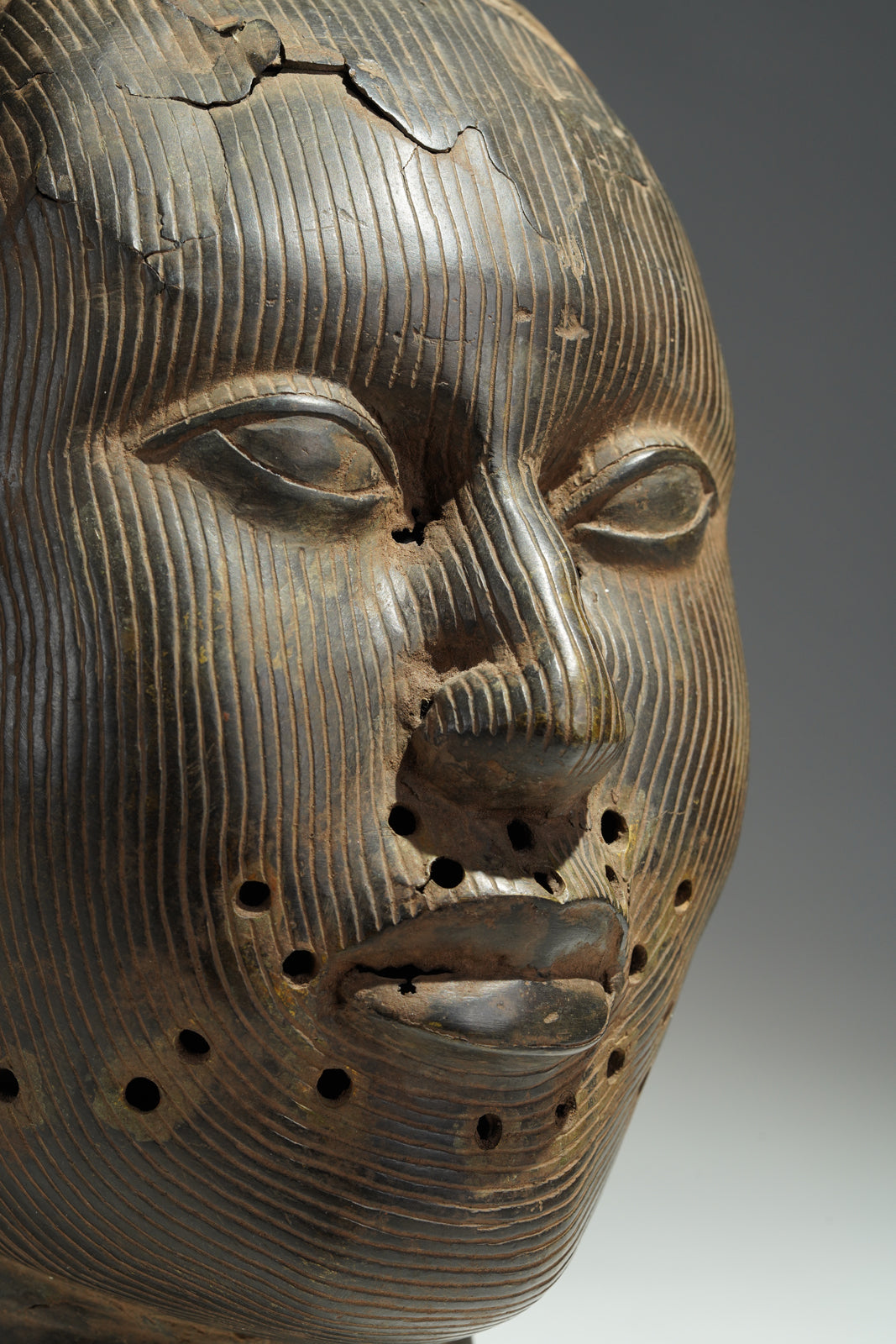 A Bronze head Oba