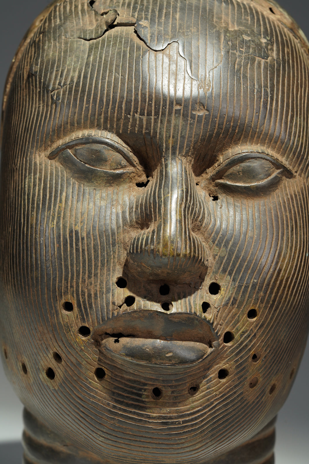 A Bronze head Oba