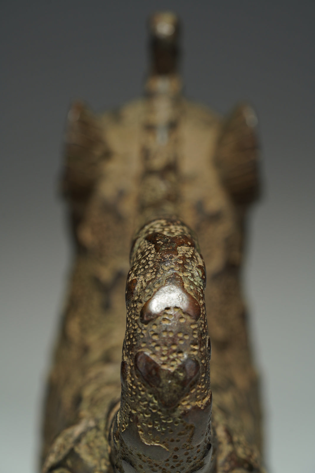 A couple bronze leopards