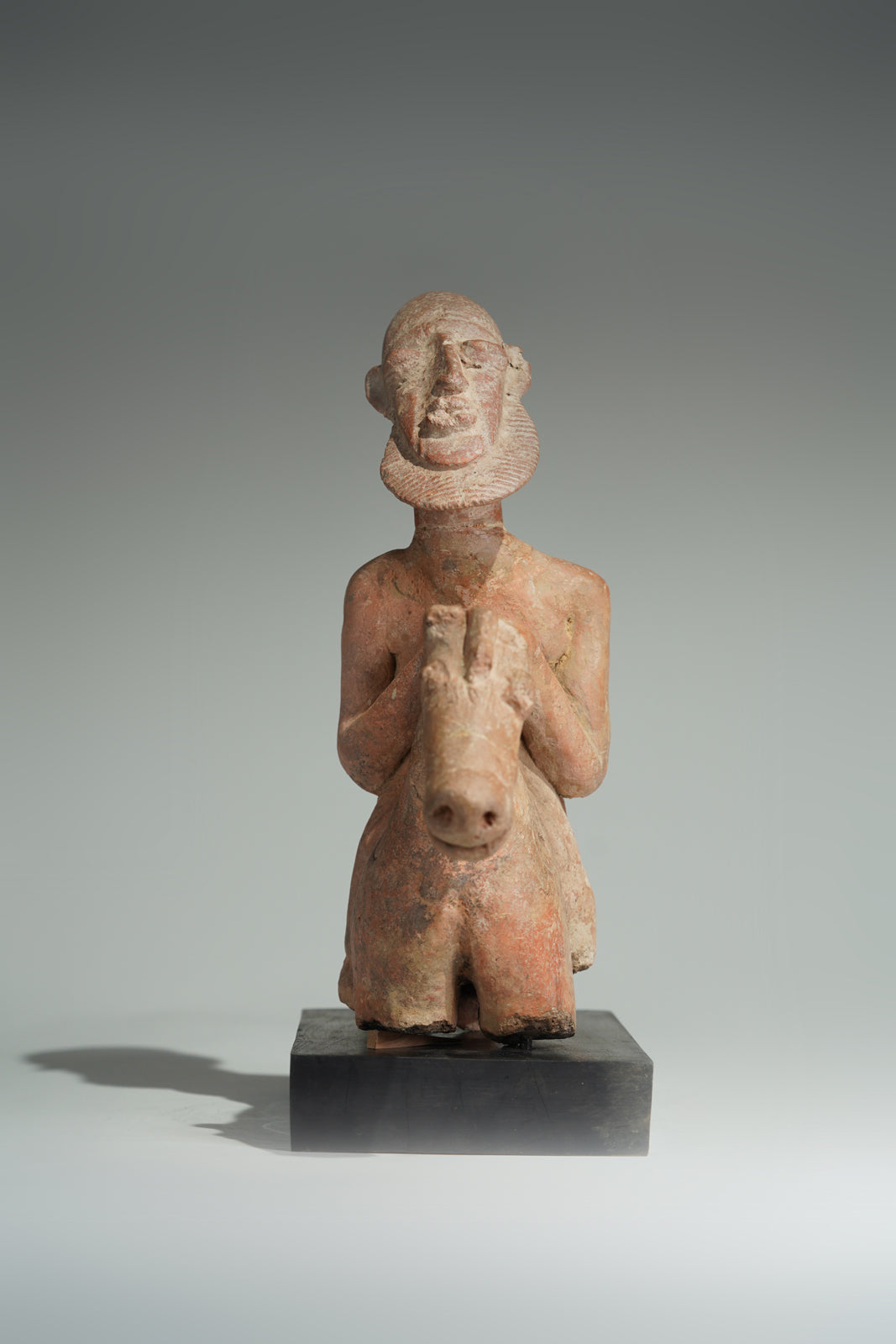 A terracotta horseman
