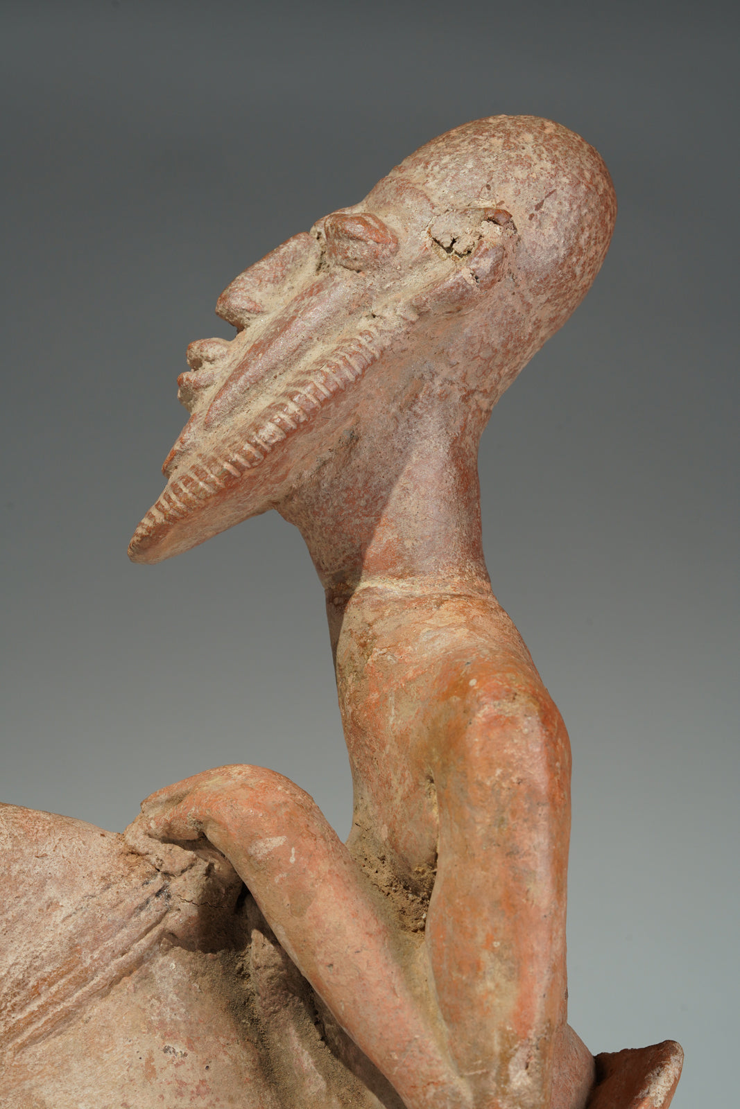 A terracotta horseman