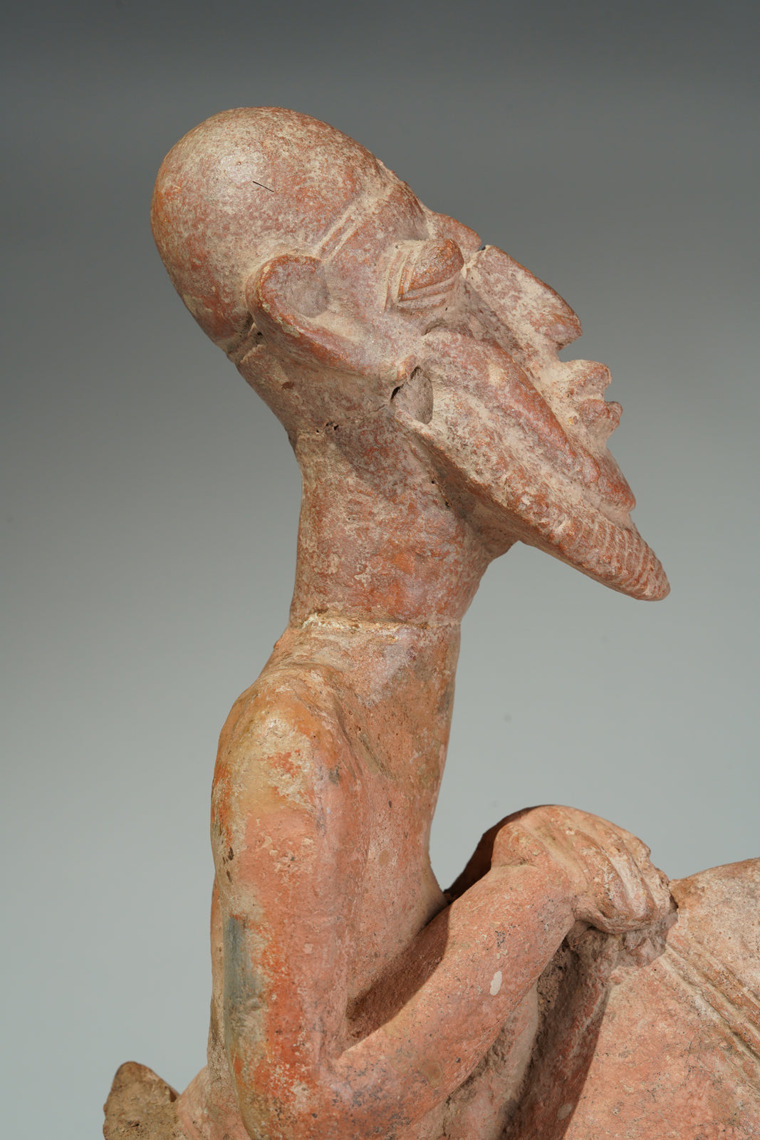 A terracotta horseman