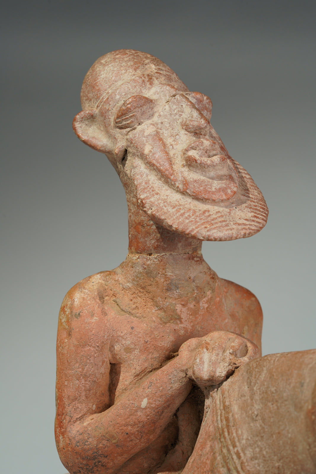 A terracotta horseman