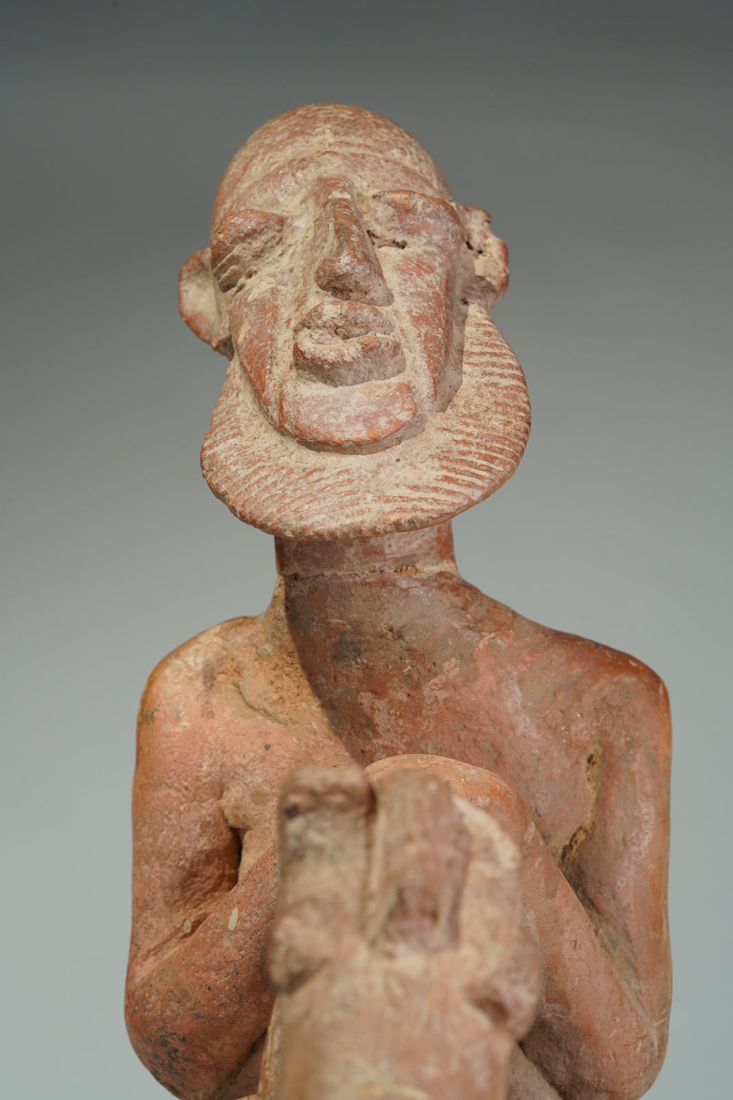 A terracotta horseman