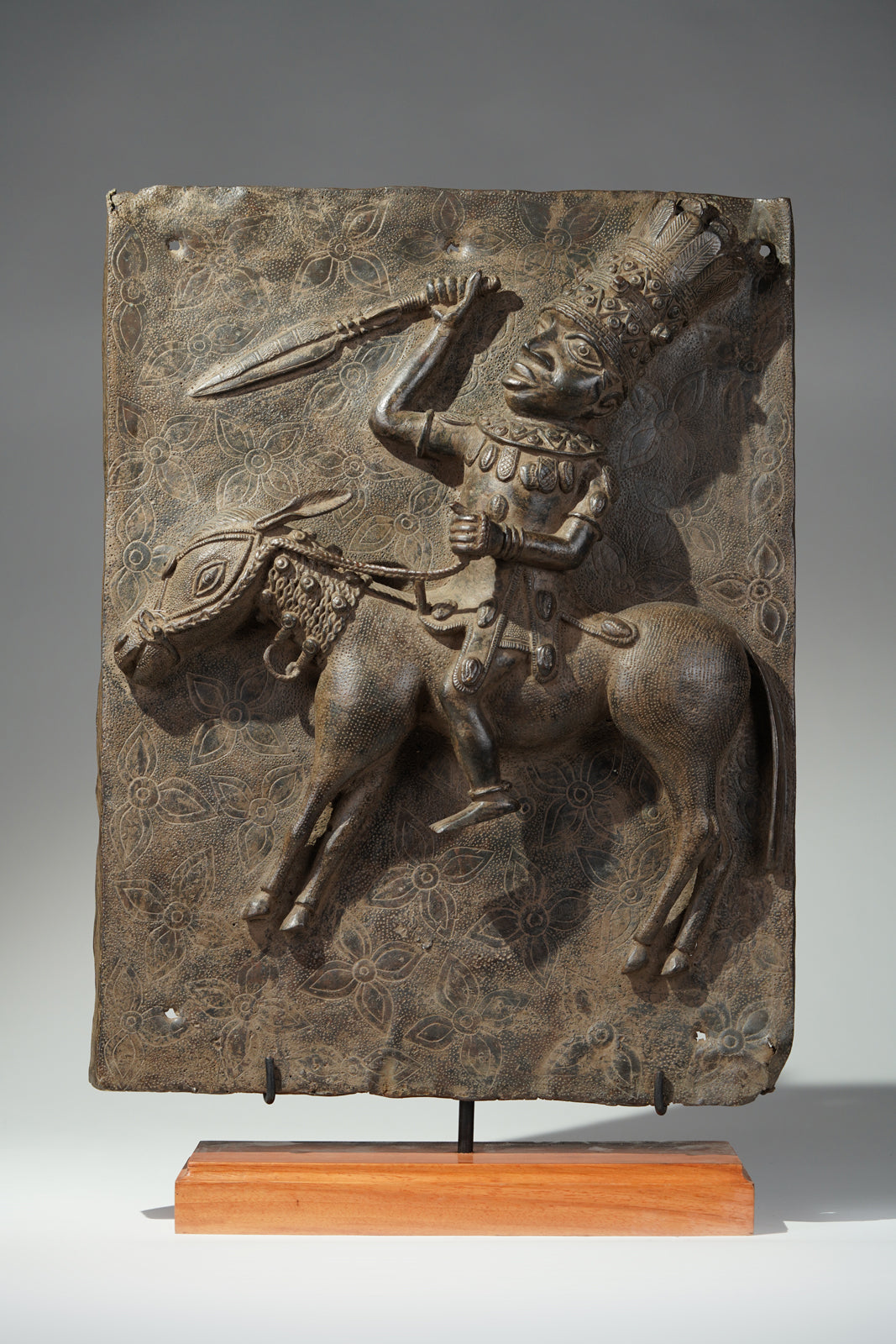 An elaborately adorned horseman
