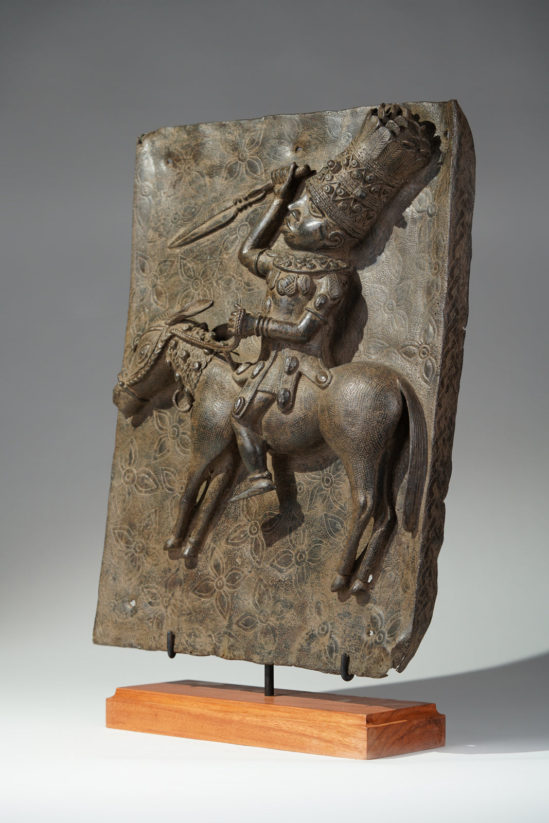 An elaborately adorned horseman