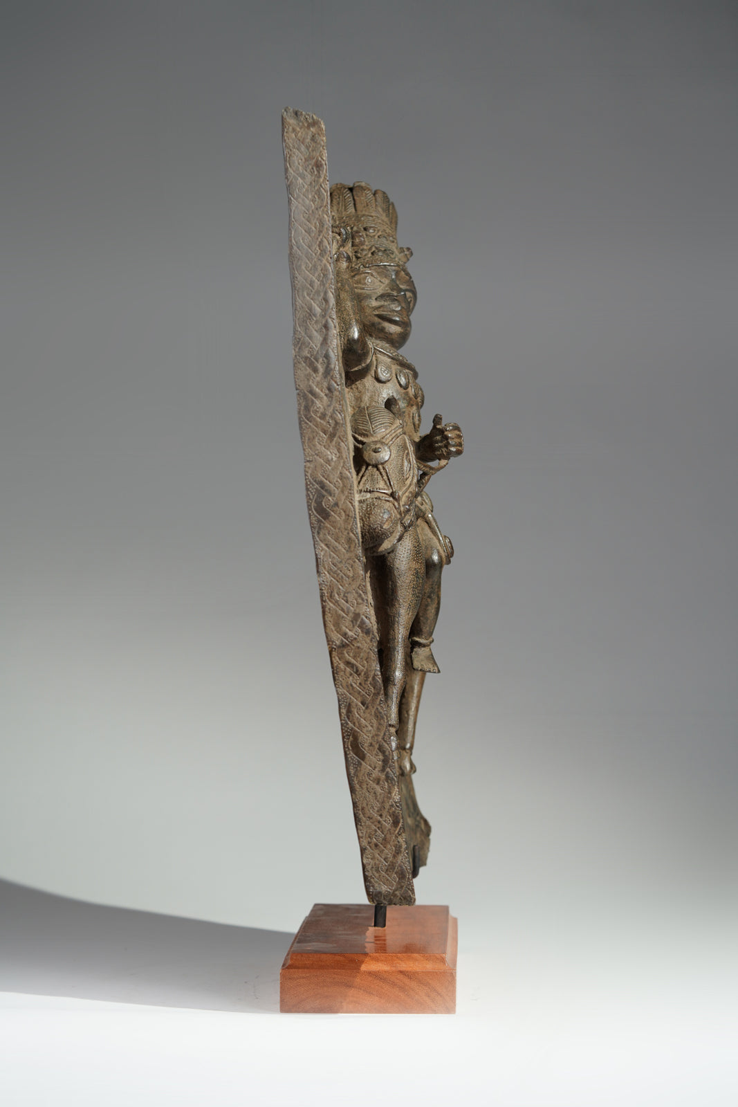An elaborately adorned horseman