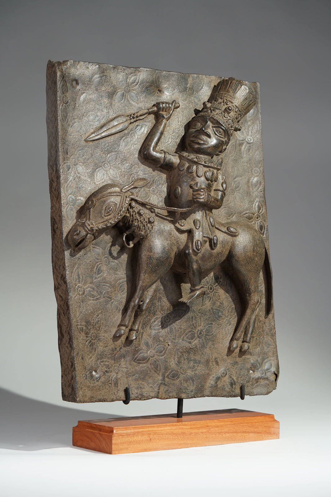 An elaborately adorned horseman