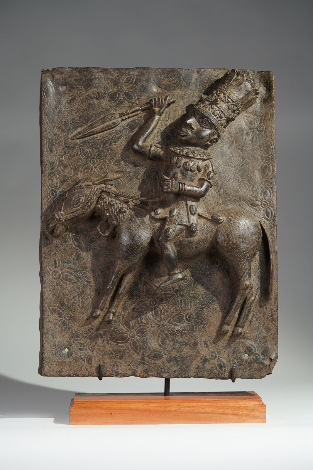 An elaborately adorned horseman