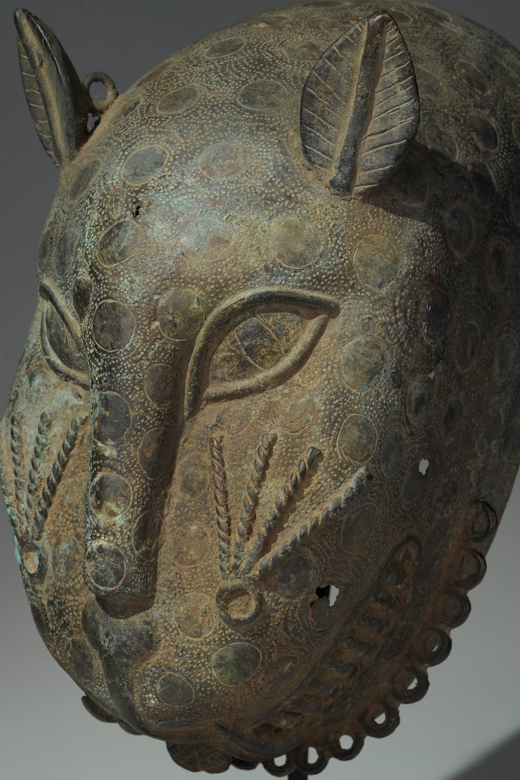 A rare Benin- or Ife-leopard mask