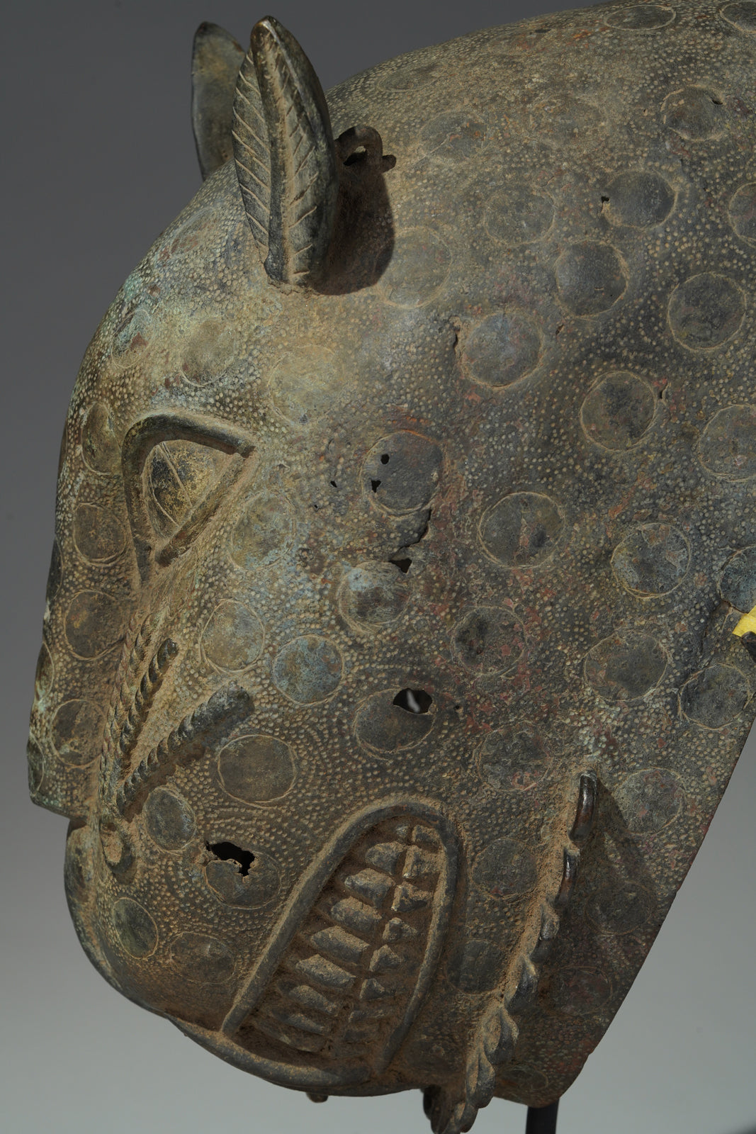 A rare Benin- or Ife-leopard mask