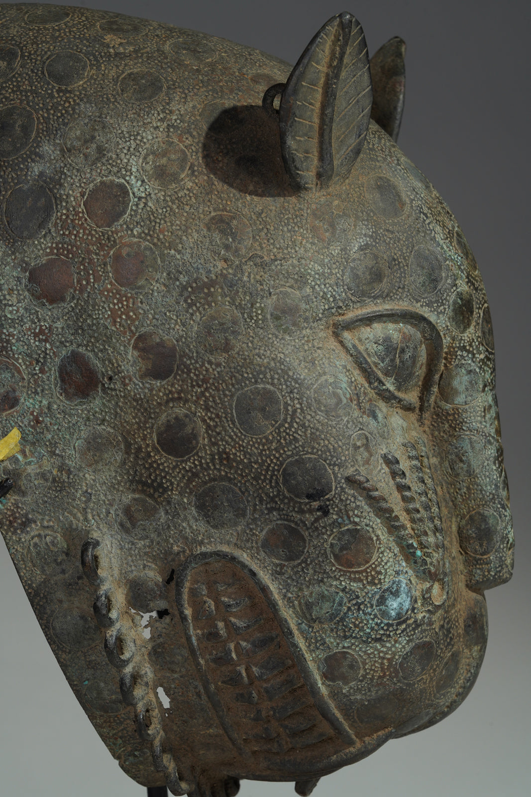 A rare Benin- or Ife-leopard mask